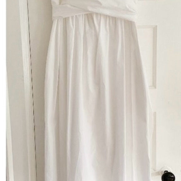 Three Graces White Cotton “Adele” Dress. Size 14 UK (10 U.S.) - Picture 5 of 7